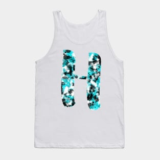 Paint Splash Letter H Tank Top